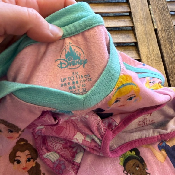 Disney Princess and Unicorn Girls Pajamas Nightgowns Pink Purple Size 5/6 Bundle - Picture 3 of 4